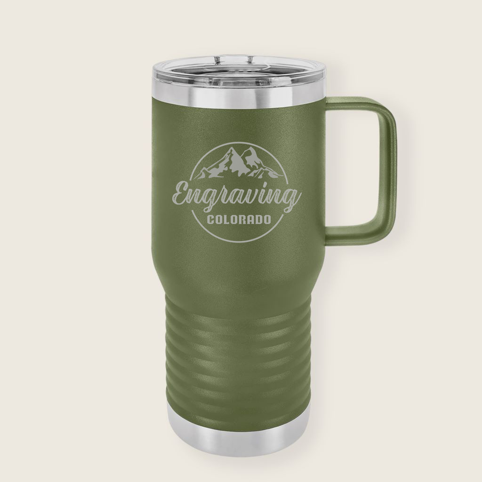 (Master Copy) 20oz Stainless Steel Travel Mug w/ Slider Lid