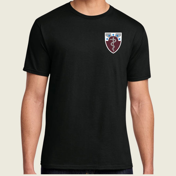 68th theater medical command logo on black t shirt