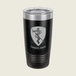 medical logo on black tumbler