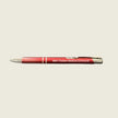 Red pen with '68th Theater Medical Command' text on a beige background