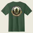 Green t-shirt with 'Bigfoot Detachment' graphic on the back 