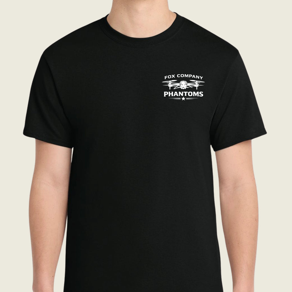 black cotton t shirt front