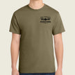 coyote brown shirt with pocket logo