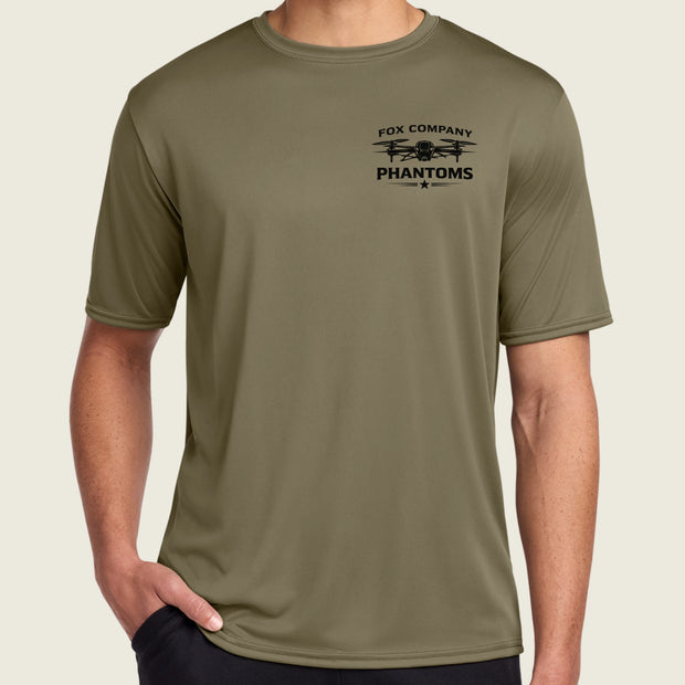coyote brown shirt with logo on front pocket