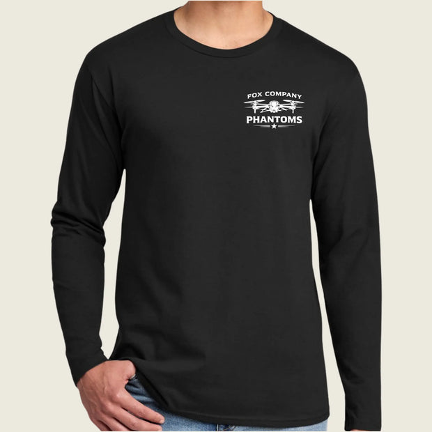 Black Long sleeve shirt with pocket logo