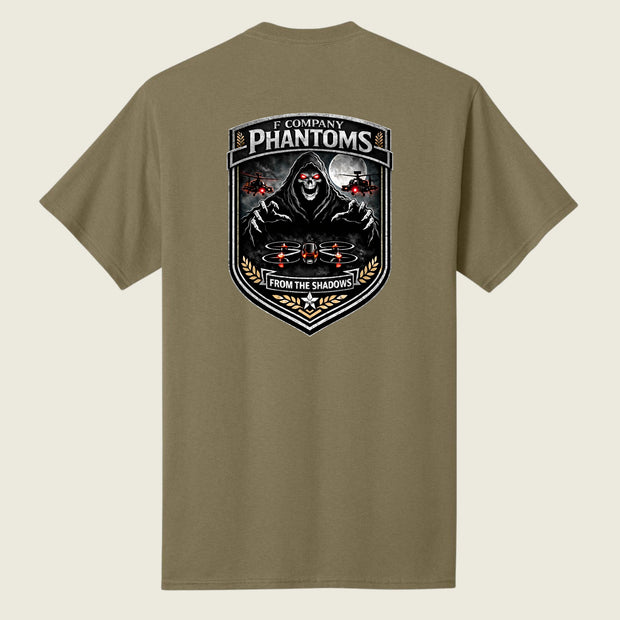 coyote brown shirt with back logo print