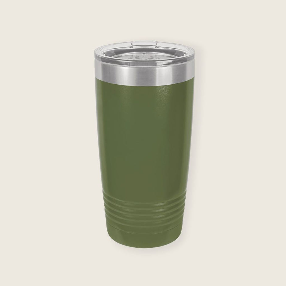 military green tumbler blank
