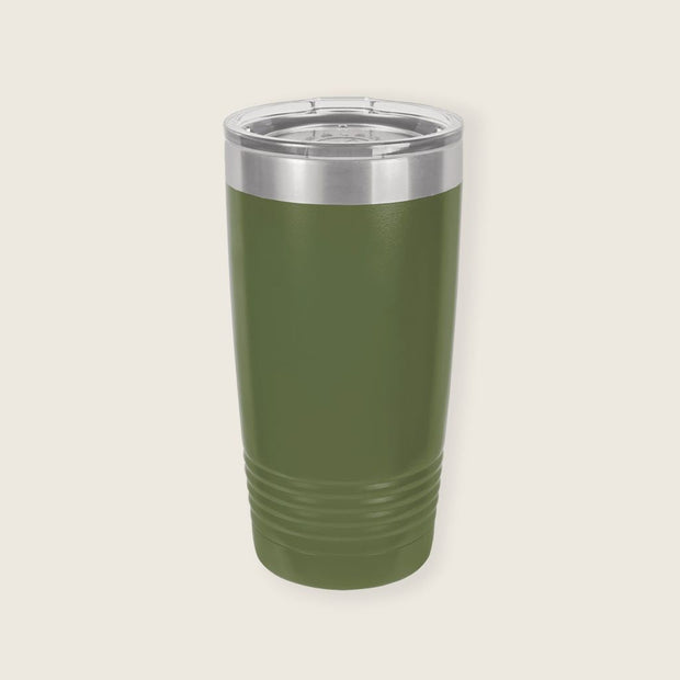 military green tumbler blank