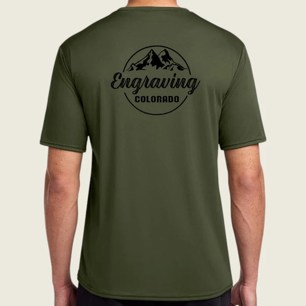 Engraving Colorado Military Green Dri Fit T-Shirt