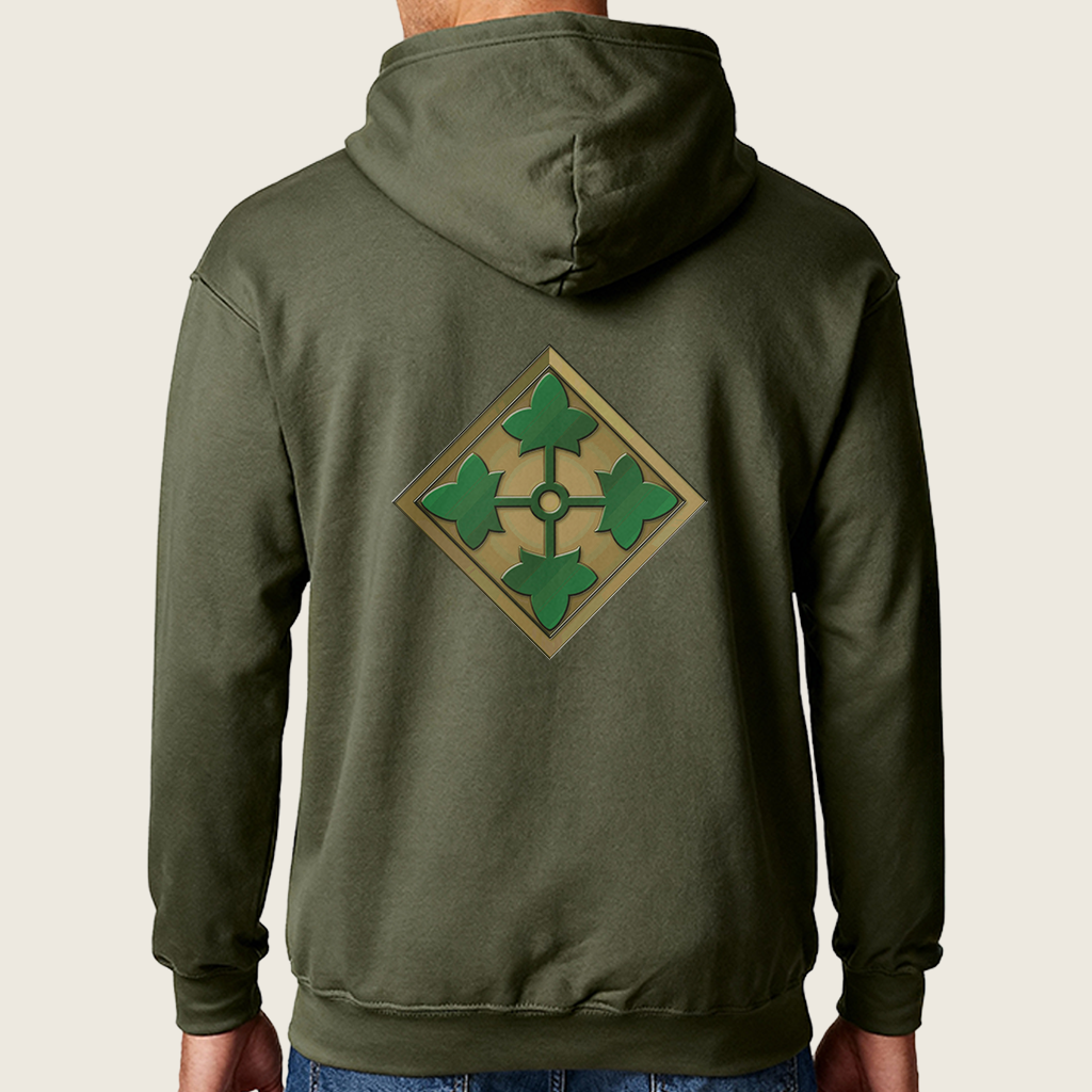 4ID Military Green Dri Fit Pullover Hoodie