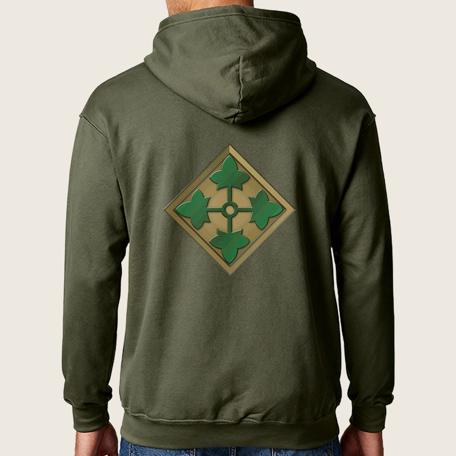 4ID Military Green Dri Fit Pullover Hoodie