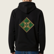 4ID Black Cotton Pullover Hoodie