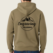 Engraving Colorado Coyote Brown Cotton Pullover Hoodie