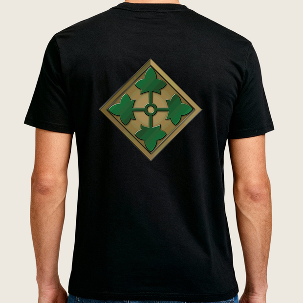 4ID Black Cotton T-Shirt