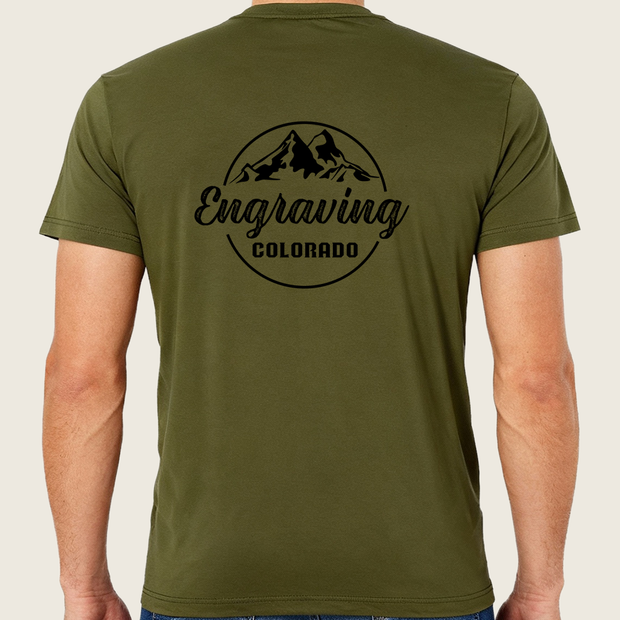 Engraving Colorado Military Green Dri Fit T-Shirt