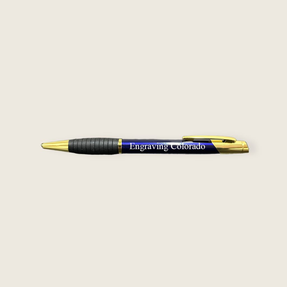 (Master Copy) Gloss Brass Ballpoint Engraved Pen
