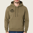 Engraving Colorado Coyote Brown Cotton Pullover Hoodie