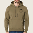Engraving Colorado Coyote Brown Cotton Pullover Hoodie