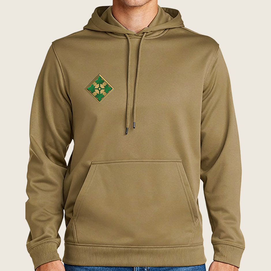 4ID Coyote Brown Dri Fit Pullover Hoodie