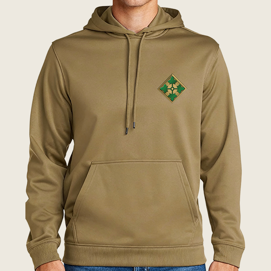 4ID Coyote Brown Dri Fit Pullover Hoodie