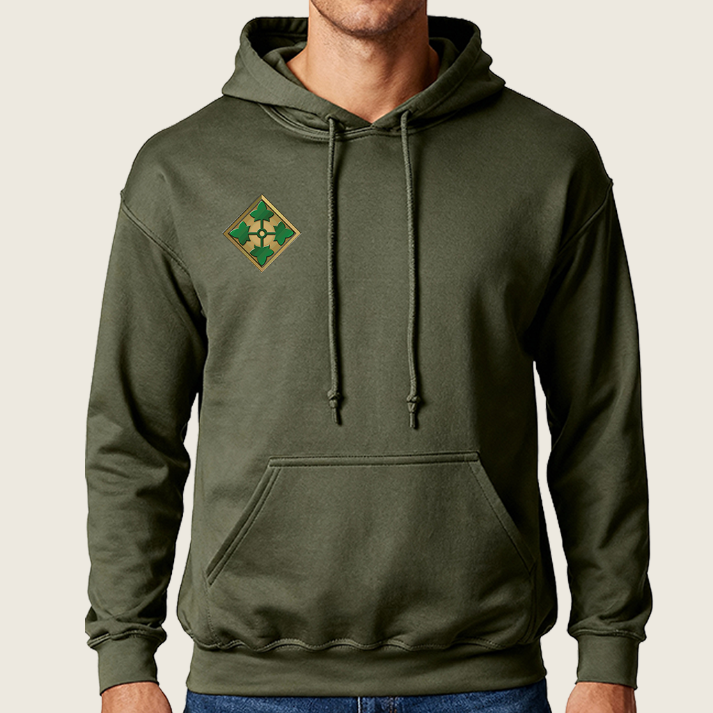 4ID Military Green Dri Fit Pullover Hoodie