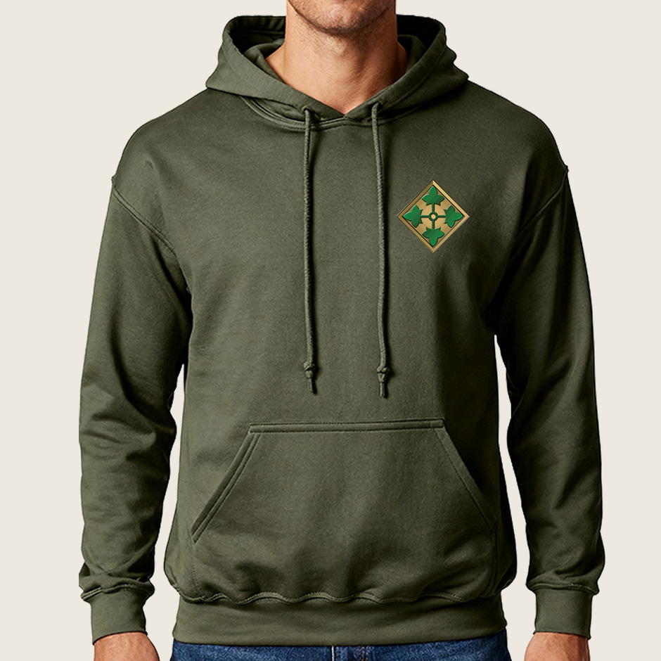 4ID Military Green Dri Fit Pullover Hoodie