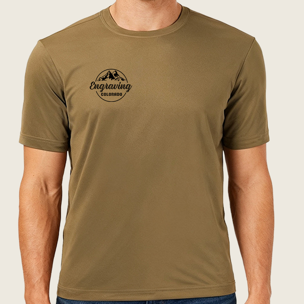 (Master Copy) Coyote Brown Dri Fit Performance T-Shirt