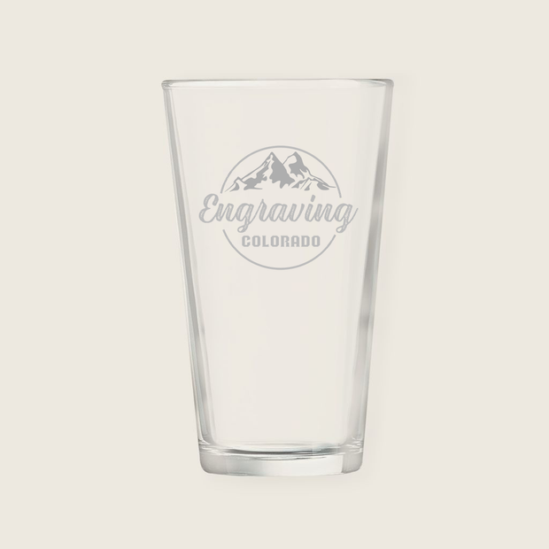 Engraving Colorado Pint Glass
