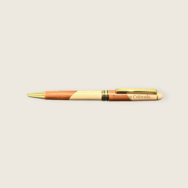 Engraving Colorado Maple/Rosewood Pen