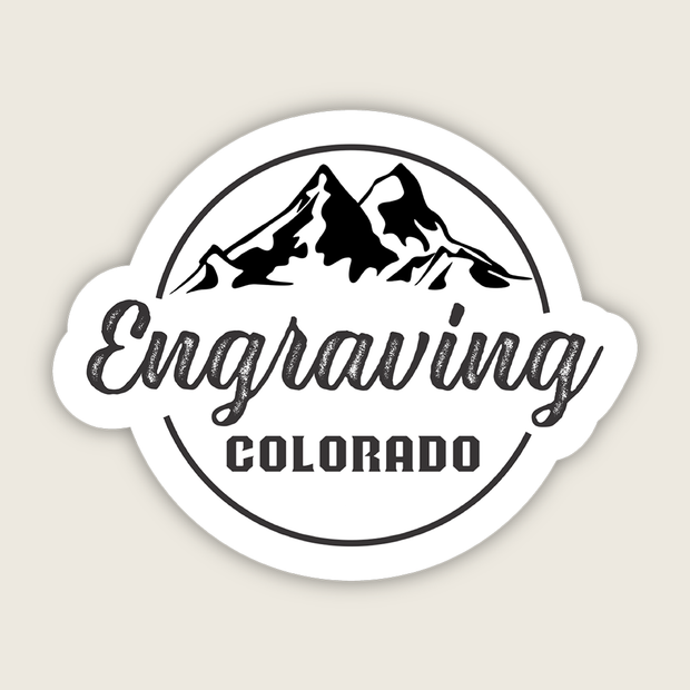Engraving Colorado Sticker