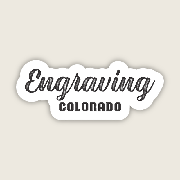 Engraving Colorado Sticker