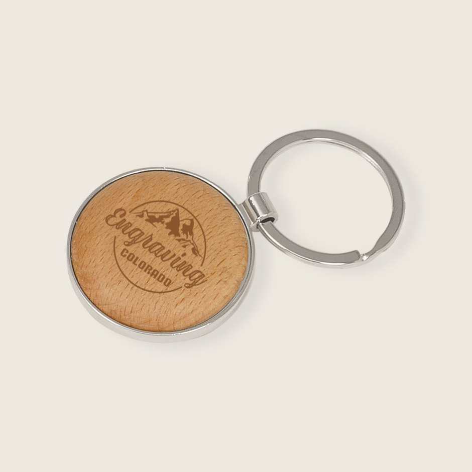 Engraving Colorado Wood Key Chain